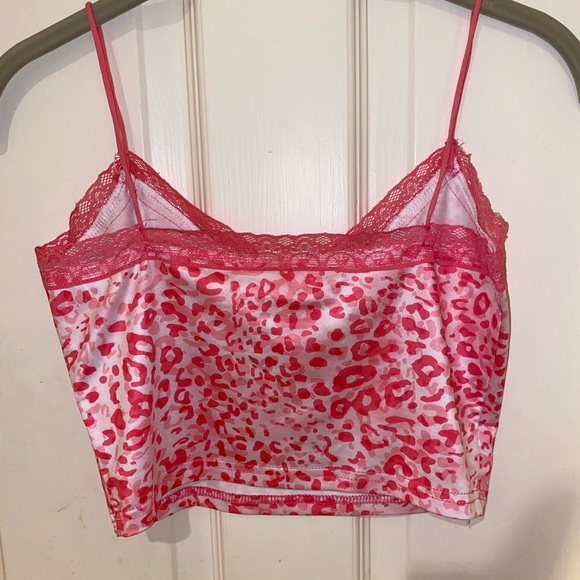 Hot Pink Cow Print Cami - Picture 3 of 4